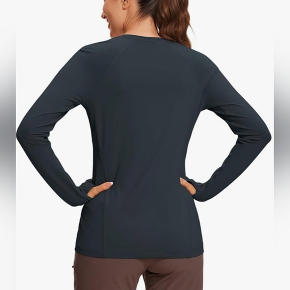 CRZ YOGA Womens UPF 50+ Sun Protection Long Sleeve Shirt - Picture 2 of 5